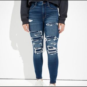 American Eagle curvy soft knit highest waist jeggings